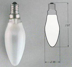 Лампа ДС МТ 60Вт Е14  208шт. в упаковке