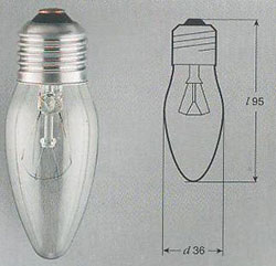 Лампа ДС 60Вт Е27 100шт. в упаковке