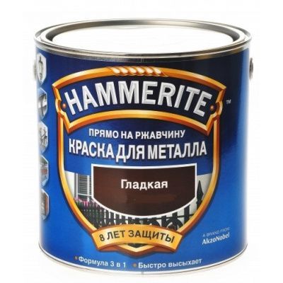 ХАММЕРАЙТ по ржавчине гладкая RAL9006 серебристый 2л