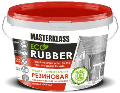 Краска резиновая для кровель и фасадов  Зеленая 10 кг